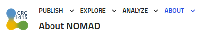 NOMAD GUI dashboard