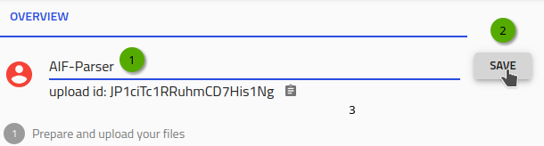 NOMAD GUI Upload Title