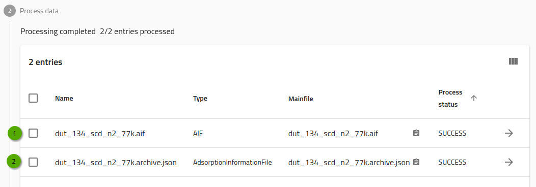 NOMAD GUI Upload Begin